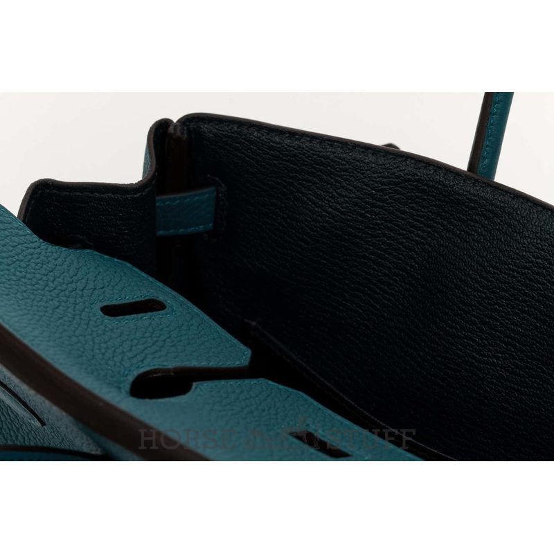 Hermès Birkin 25 Verso Vert Bosphore / Blue Ocean Togo PHW
