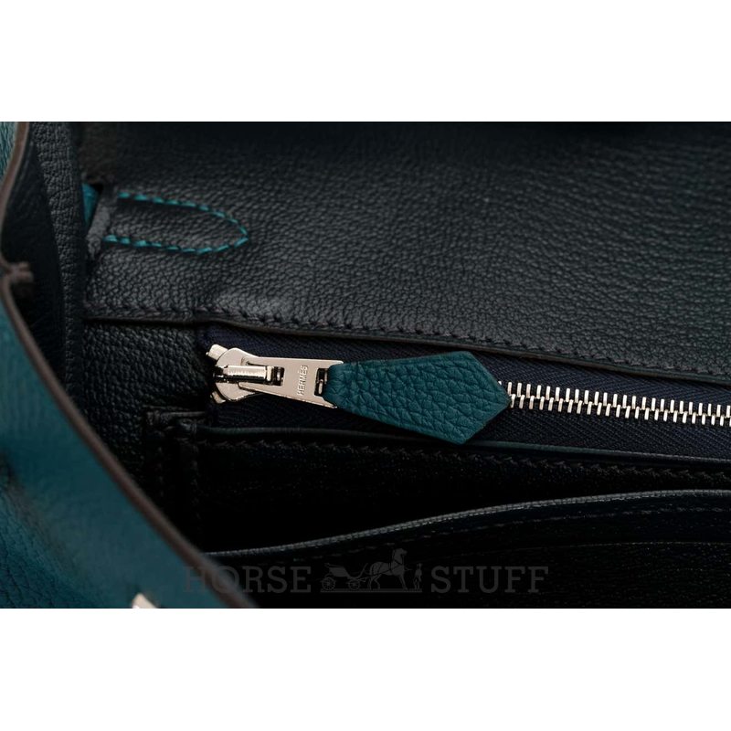 Hermès Birkin 25 Verso Vert Bosphore / Blue Ocean Togo PHW