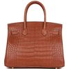 Hermès Birkin 30 Gold Matte Crocodile Alligator GHW