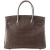 Hermès Birkin 30 Gris Elephant Matte Crocodile Alligator GHW