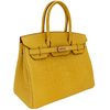 Hermès Birkin 30 Jaune Ambre Matte Crocodile Alligator GHW