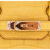 Hermès Birkin 30 Jaune Ambre Matte Crocodile Alligator GHW