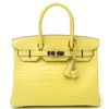 Hermès Birkin 30 Lime Matte Crocodile Alligator GHW