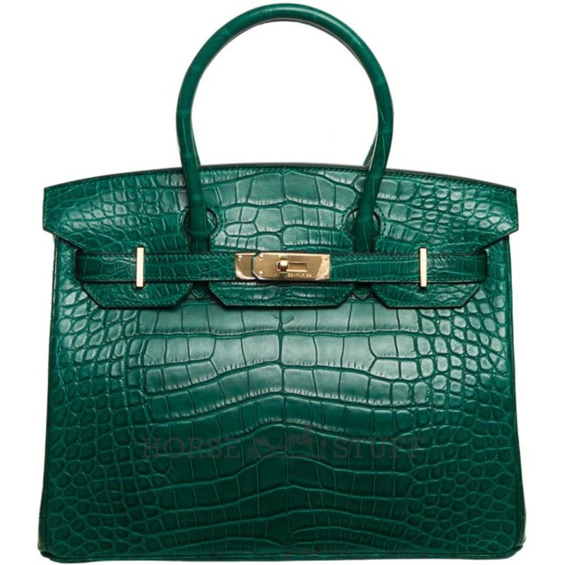 Hermès Birkin 30 Malachite Matte Crocodile Alligator GHW