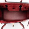 Hermès Birkin 30 Rouge H Matte Crocodile Alligator GHW
