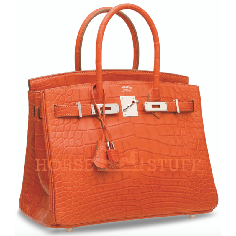 Hermès Birkin 30 Sanguine Matte Crocodile Alligator PHW