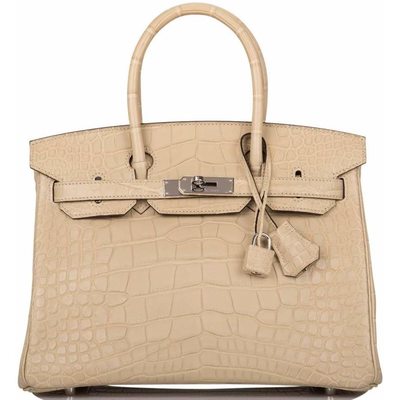Hermès Birkin 30 Trench Matte Crocodile Alligator PHW