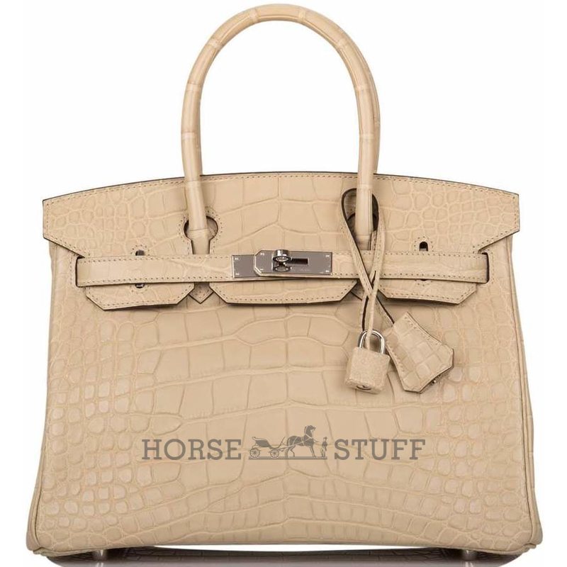 Hermès Birkin 30 Trench Matte Crocodile Alligator PHW