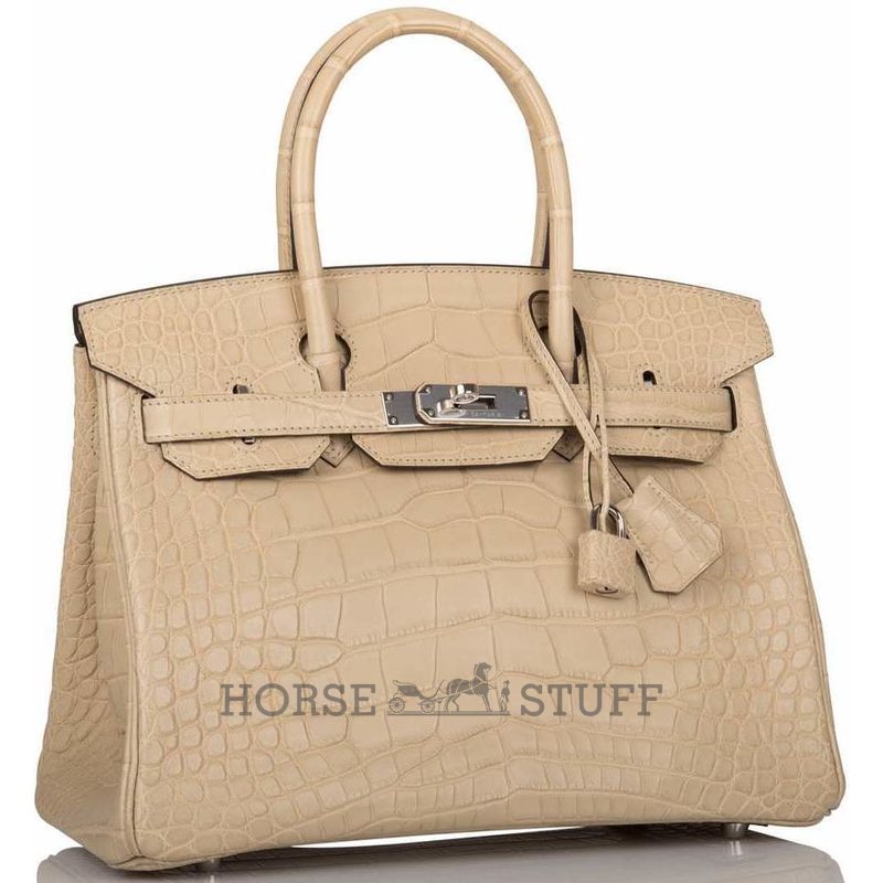 Hermès Birkin 30 Trench Matte Crocodile Alligator PHW