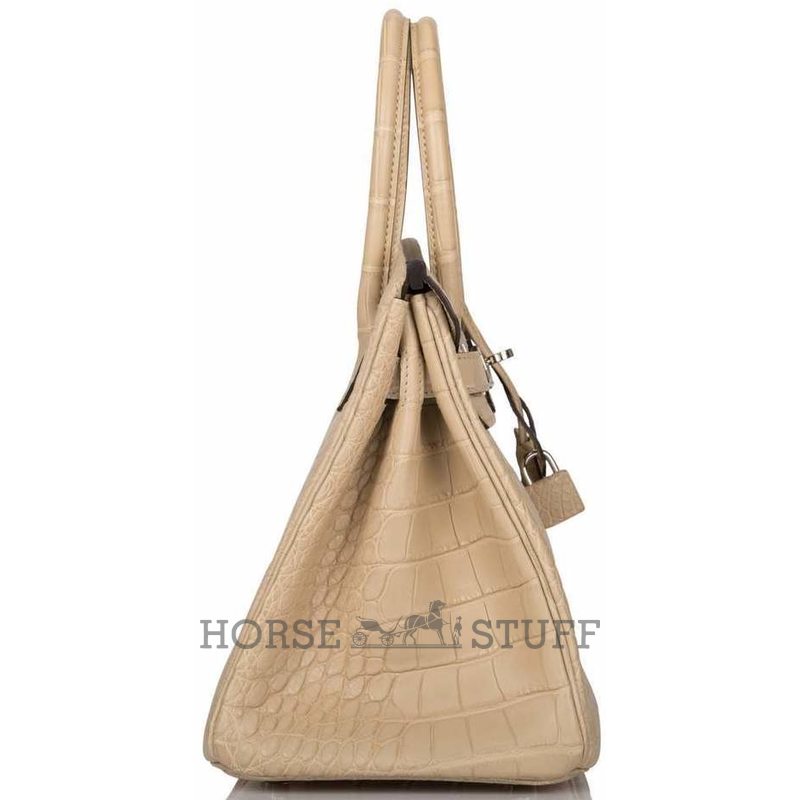 Hermès Birkin 30 Trench Matte Crocodile Alligator PHW