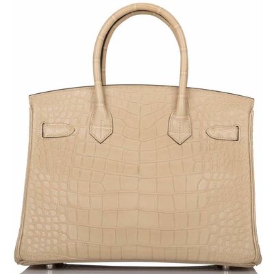Hermès Birkin 30 Trench Matte Crocodile Alligator PHW