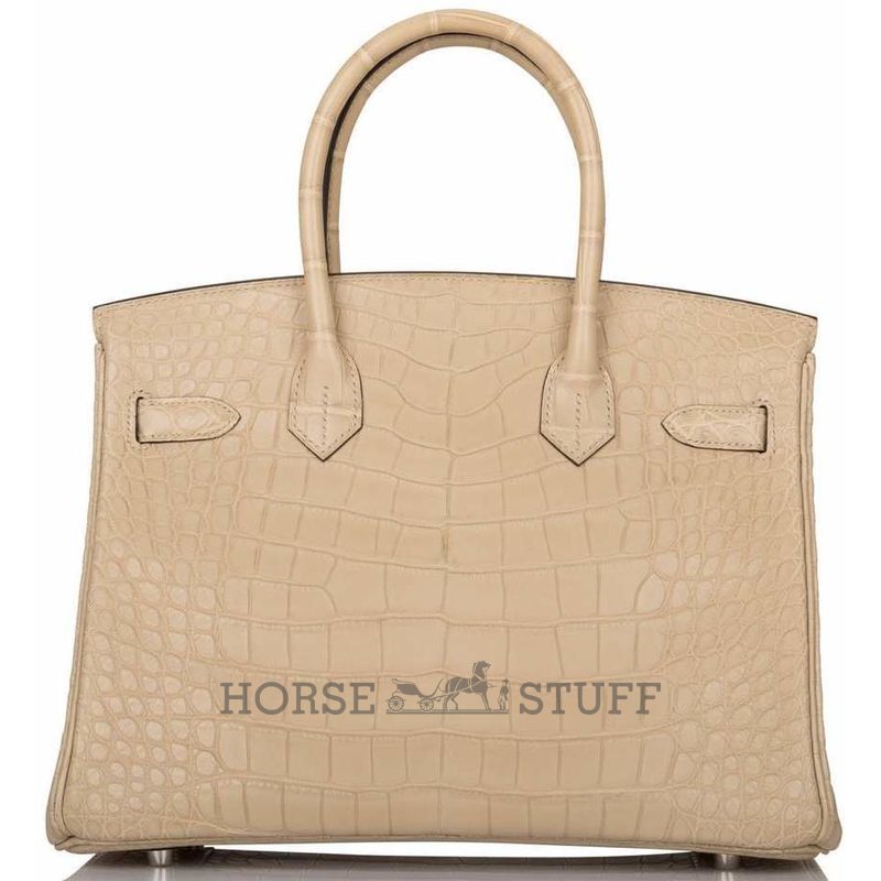 Hermès Birkin 30 Trench Matte Crocodile Alligator PHW