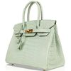 Hermès Birkin 30 Vert d'Eau Matte Crocodile Alligator GHW