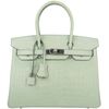 Hermès Birkin 30 Vert d'Eau Matte Crocodile Alligator PHW