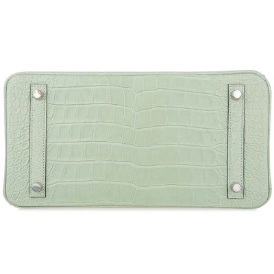 Hermès Birkin 30 Vert d'Eau Matte Crocodile Alligator PHW