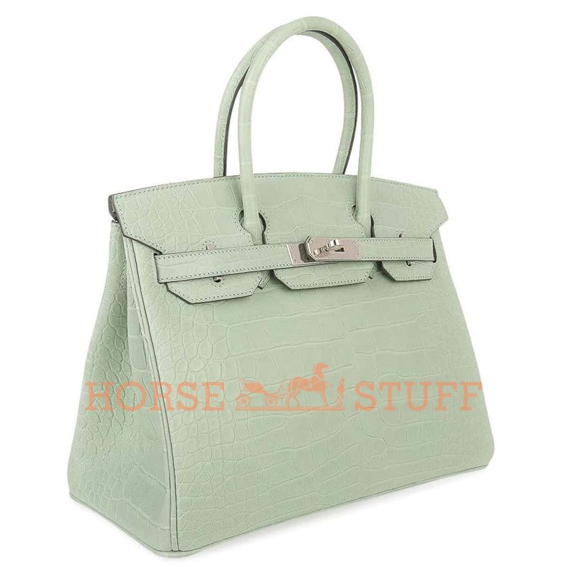 Hermès Birkin 30 Vert d'Eau Matte Crocodile Alligator PHW