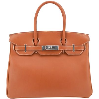 Hermès Birkin 30 Gold Fauve Barenia PHW