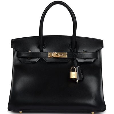 Hermès Birkin 30 Black Box Calf GHW