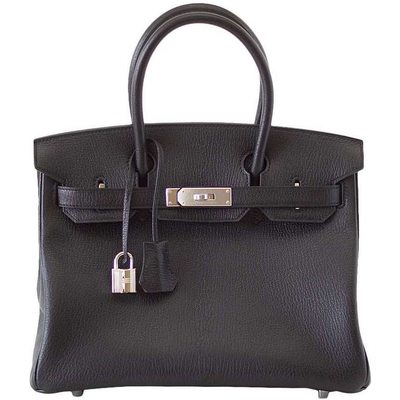 Hermès Birkin 30 Black Chèvre PHW