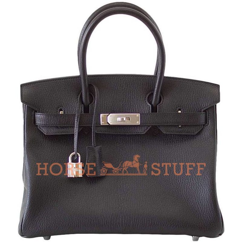 Hermès Birkin 30 Black Chèvre PHW