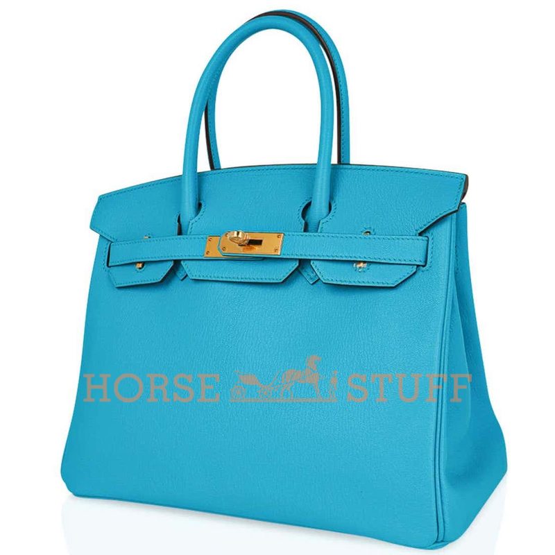 Hermès Birkin 30 Blue Aztec Chèvre GHW