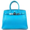 Hermès Birkin 30 Blue Aztec Chèvre PHW