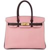 Hermès Birkin 30 Special Order HSS Rose Confetti / Raisin Chèvre BGHW