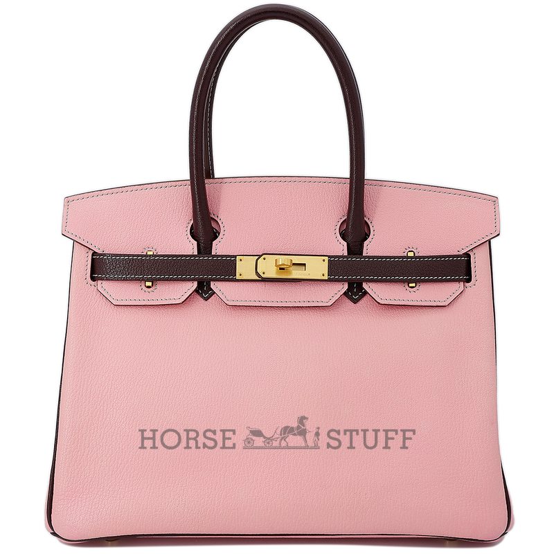 Hermès Birkin 30 Special Order HSS Rose Confetti / Raisin Chèvre BGHW