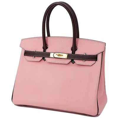 Hermès Birkin 30 Special Order HSS Rose Confetti / Raisin Chèvre BGHW