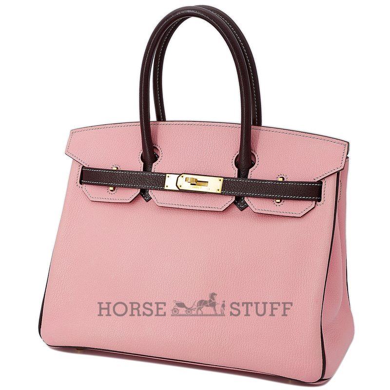 Hermès Birkin 30 Special Order HSS Rose Confetti / Raisin Chèvre BGHW