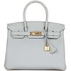 Hermès Birkin 30 Blue Pale Clemence GHW