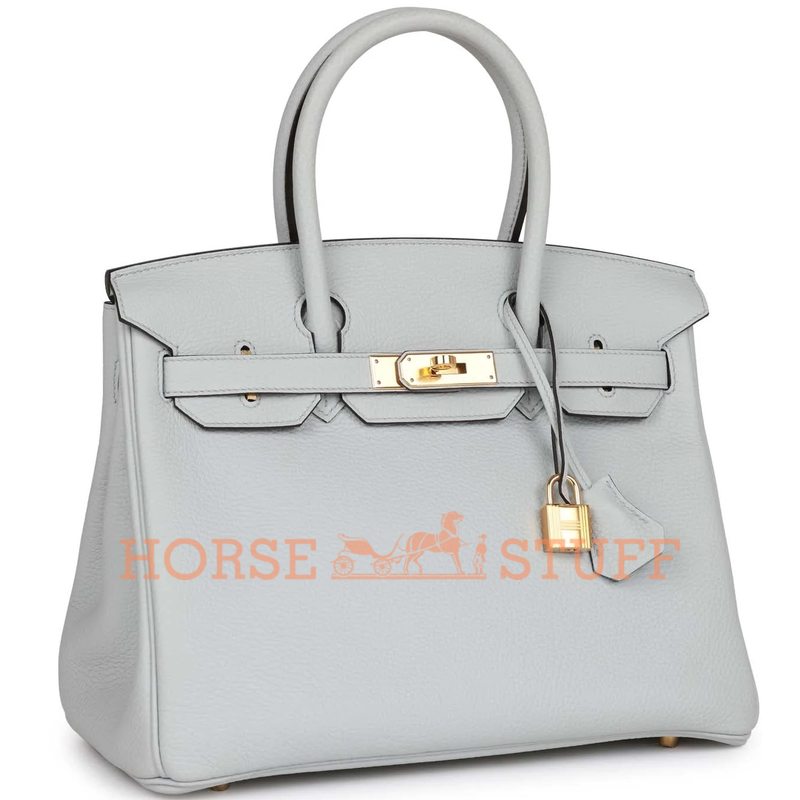 Hermès Birkin 30 Blue Pale Clemence GHW