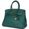 Hermès Birkin 30 Malachite Clemence GHW