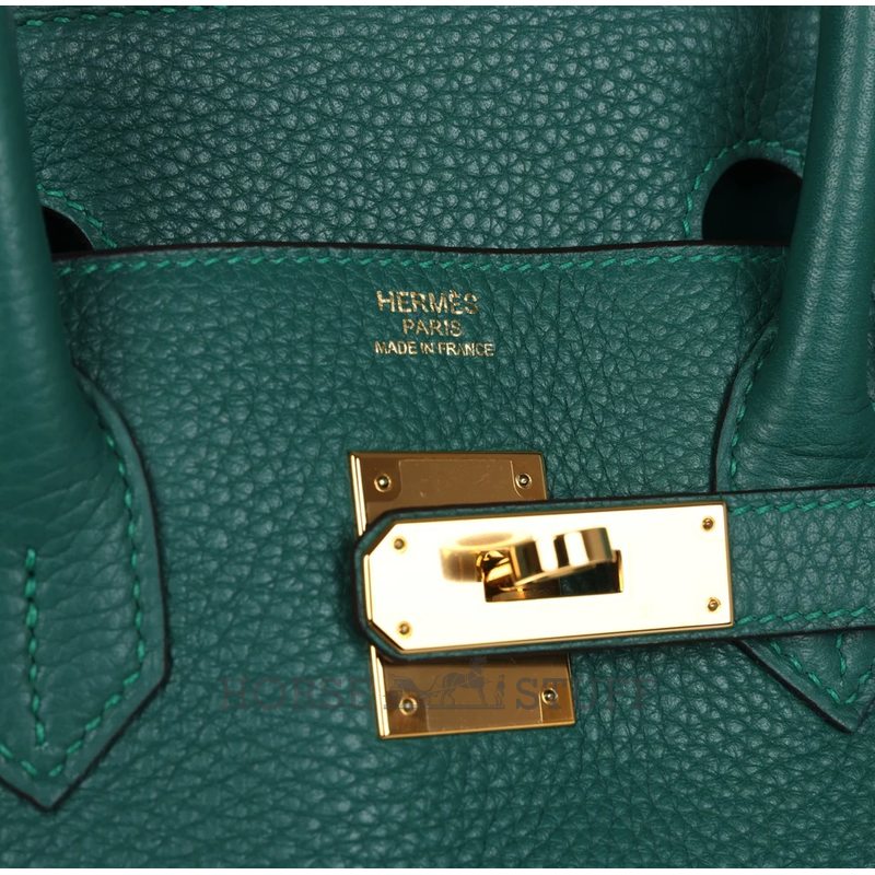 Hermès Birkin 30 Malachite Clemence GHW