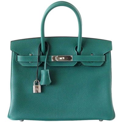 Hermès Birkin 30 Malachite Clemence PHW