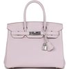 Hermès Birkin 30 Mauve Pale Clemence PHW