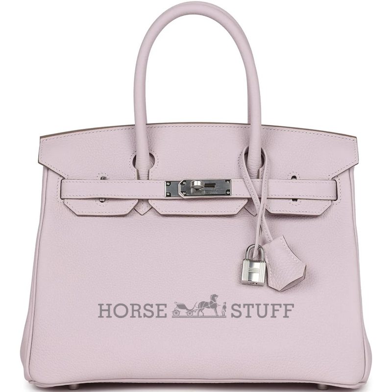 Hermès Birkin 30 Mauve Pale Clemence PHW