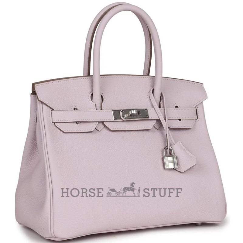 Hermès Birkin 30 Mauve Pale Clemence PHW