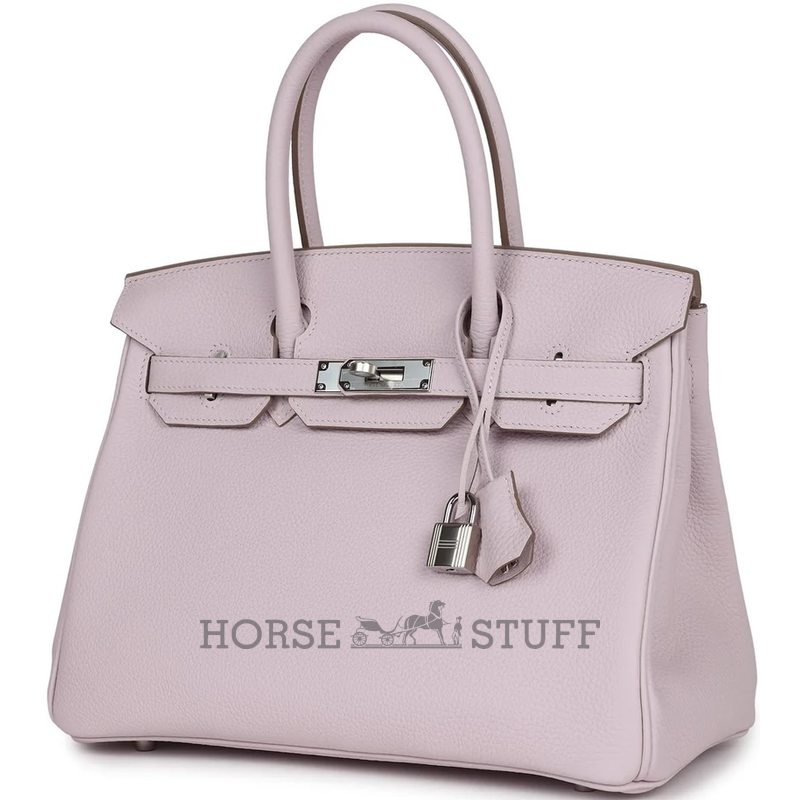 Hermès Birkin 30 Mauve Pale Clemence PHW