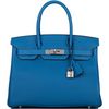 Hermès Birkin 30 Mykonos Clemence PHW