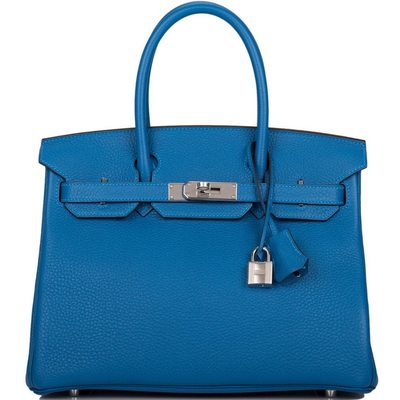 Hermès Birkin 30 Mykonos Clemence PHW