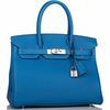 Hermès Birkin 30 Mykonos Clemence PHW