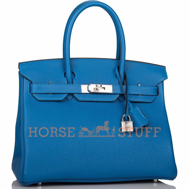 Hermès Birkin 30 Mykonos Clemence PHW