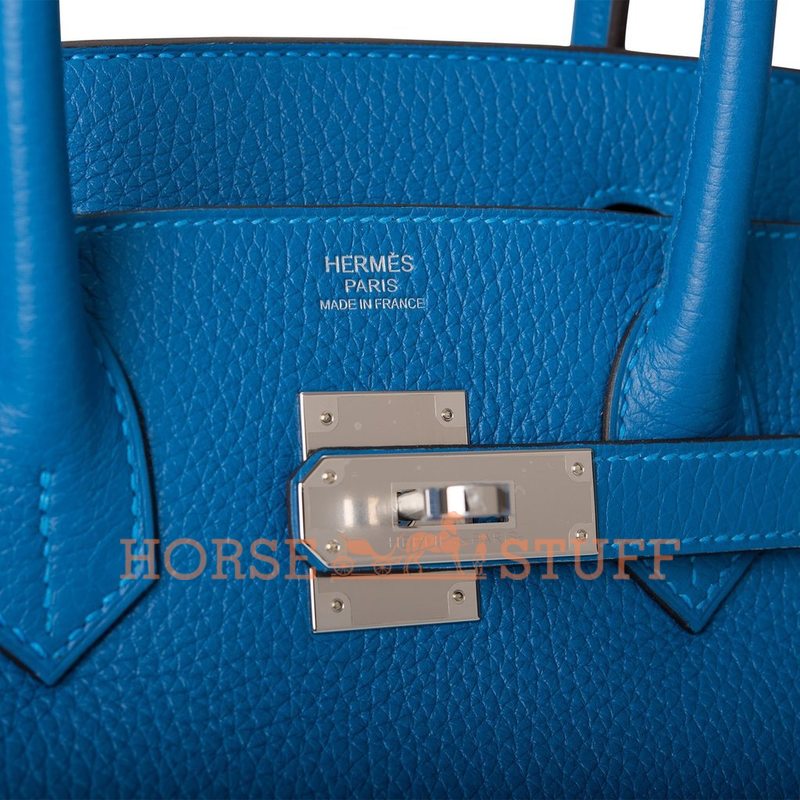 Hermès Birkin 30 Mykonos Clemence PHW