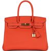 Hermès Birkin 30 Orange Poppy Clemence GHW