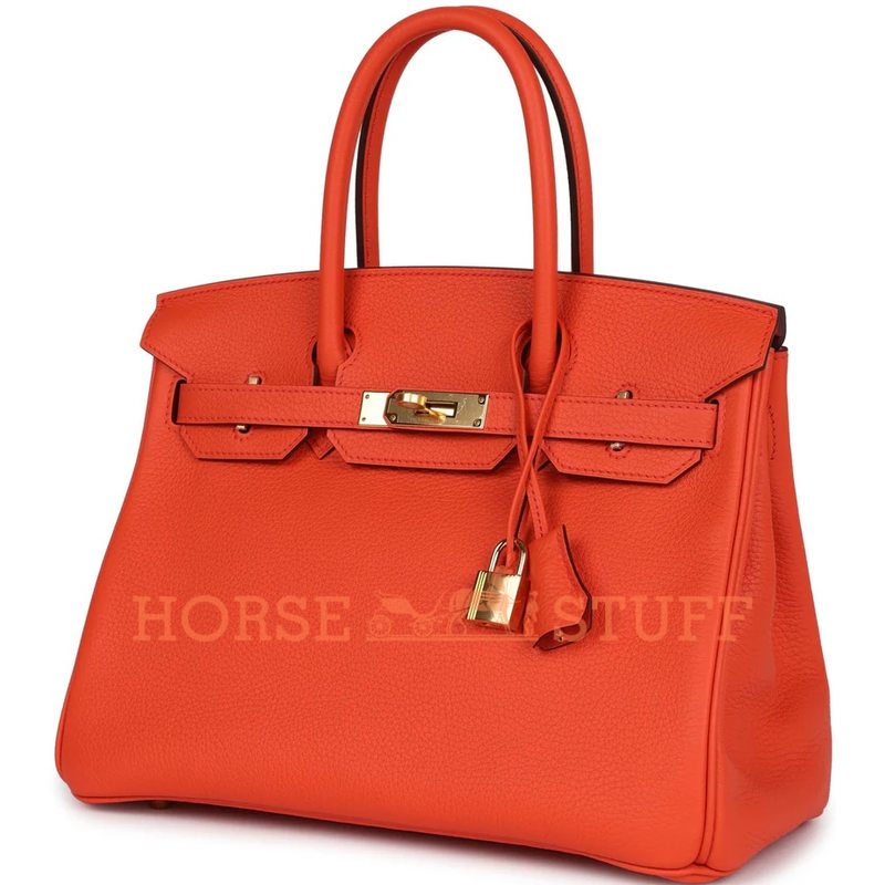 Hermès Birkin 30 Orange Poppy Clemence GHW