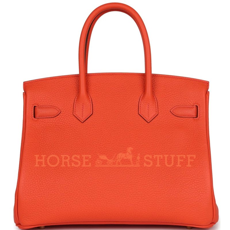 Hermès Birkin 30 Orange Poppy Clemence GHW