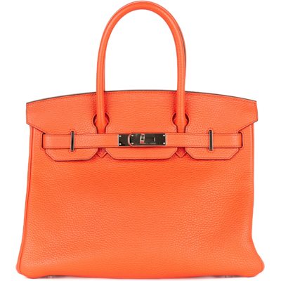 Hermès Birkin 30 Orange Poppy Clemence PHW