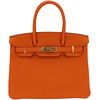 Hermès Birkin 30 Orange Clemence GHW