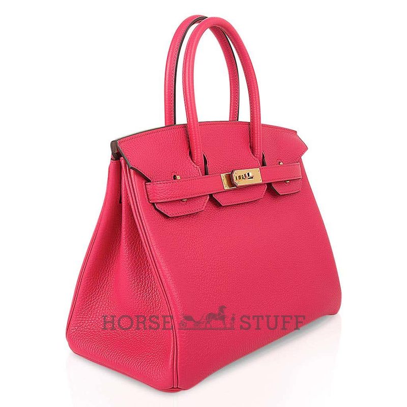 Hermès Birkin 30 Rose Extreme Clemence GHW